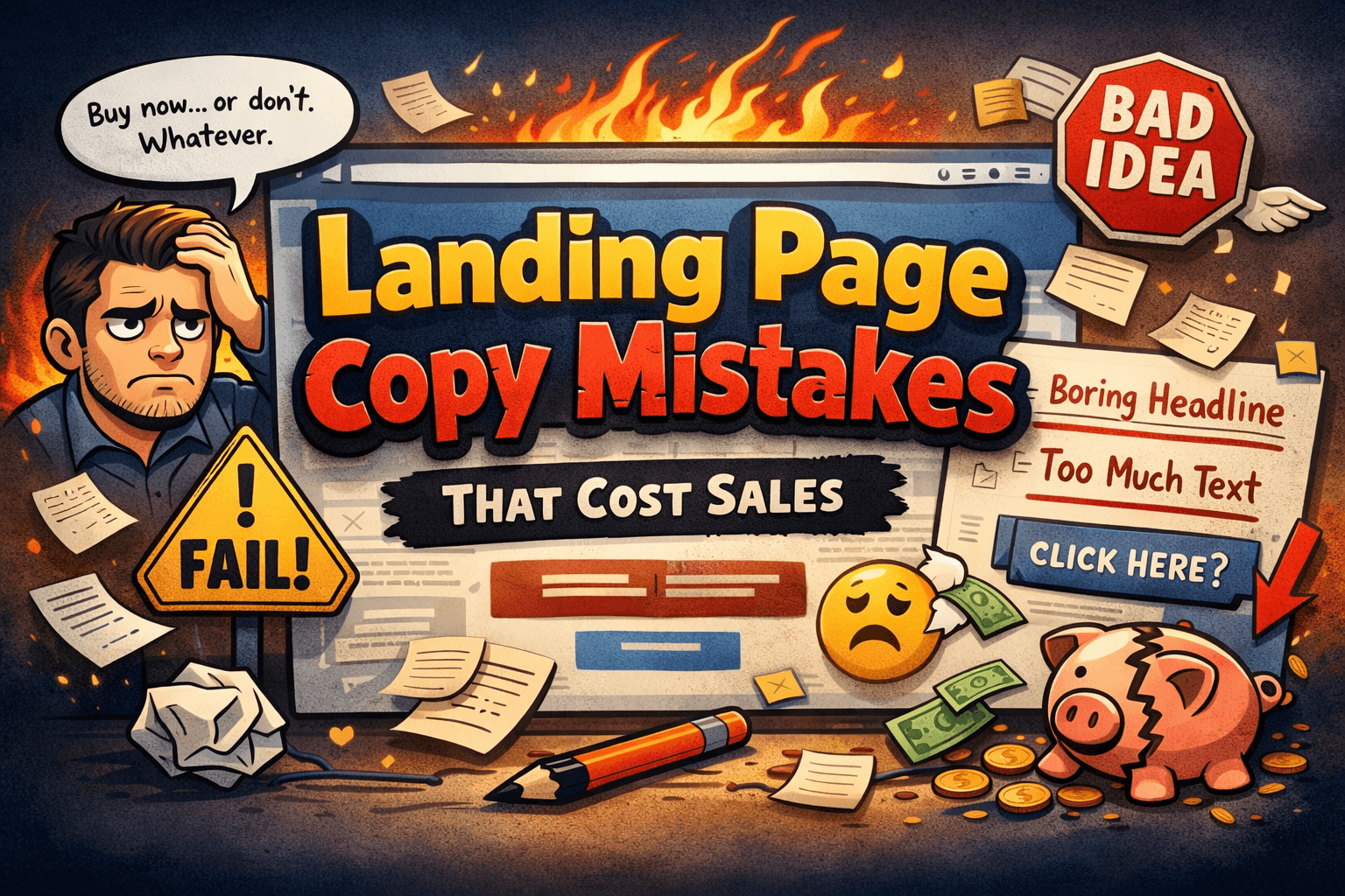Landing Page Copy Mistakes That Cost Sales
