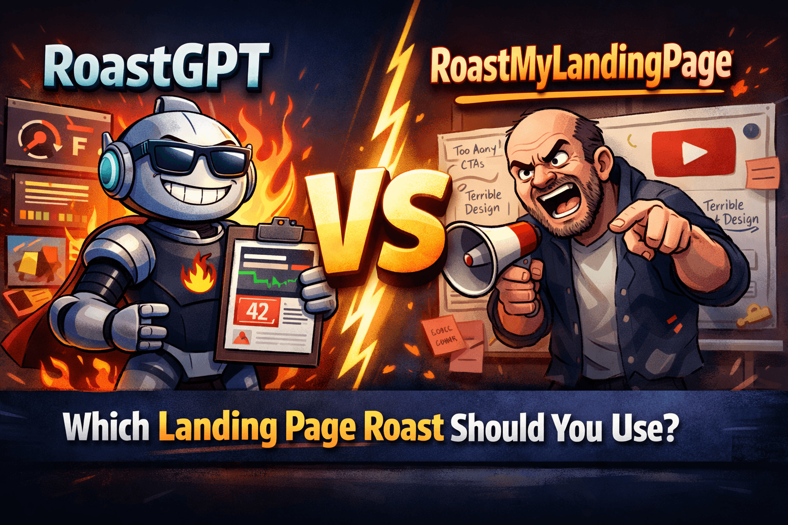 RoastGPT vs RoastMyLandingPage: Which Landing Page Roast Should You Use?
