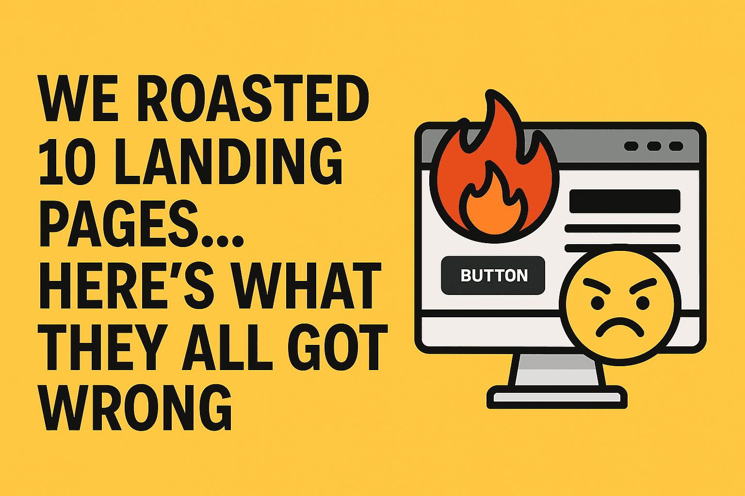 We Roasted 10 Landing Pages… Here’s What They All Got Wrong