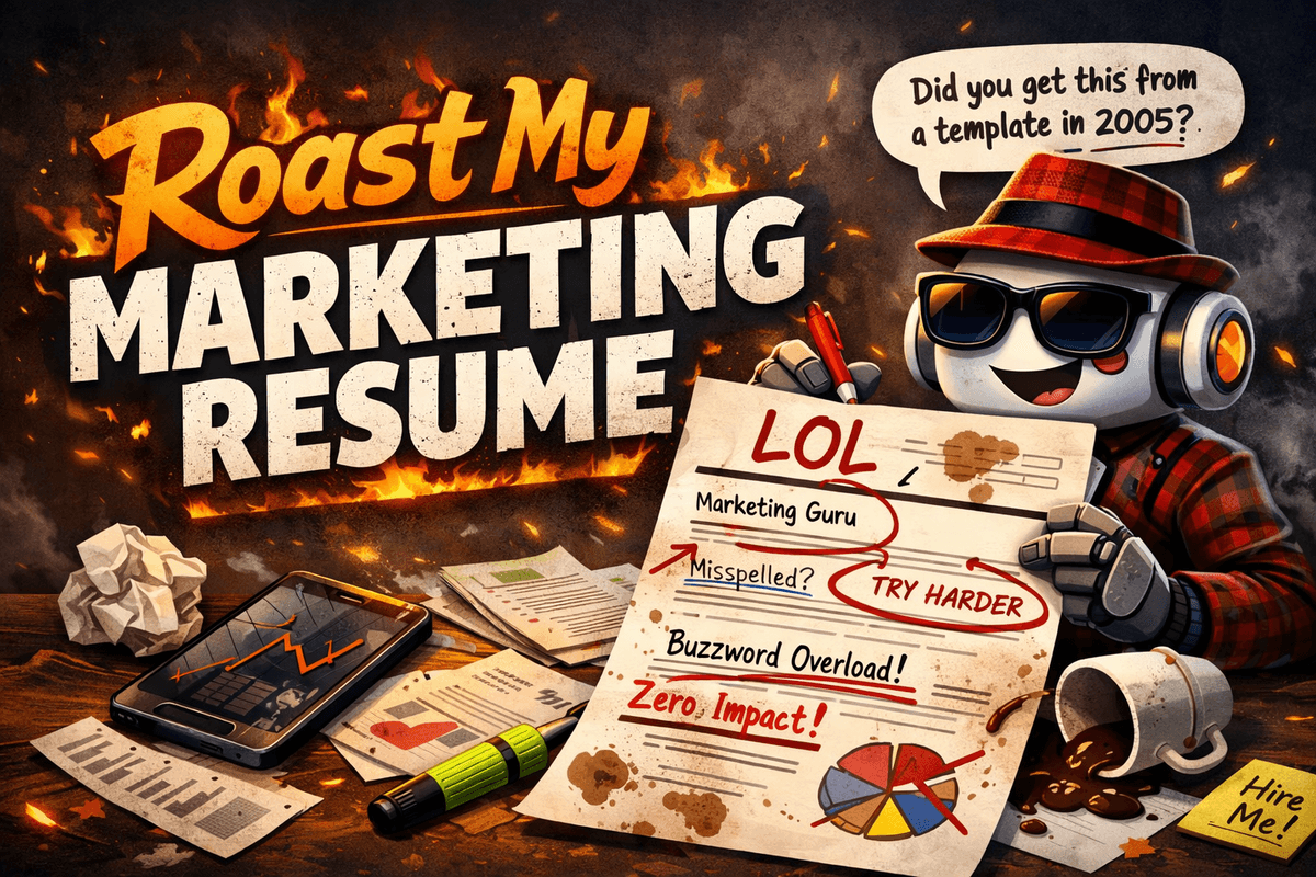 Roast My Marketing Resume: Get Honest Marketing Resume Feedback in Minutes