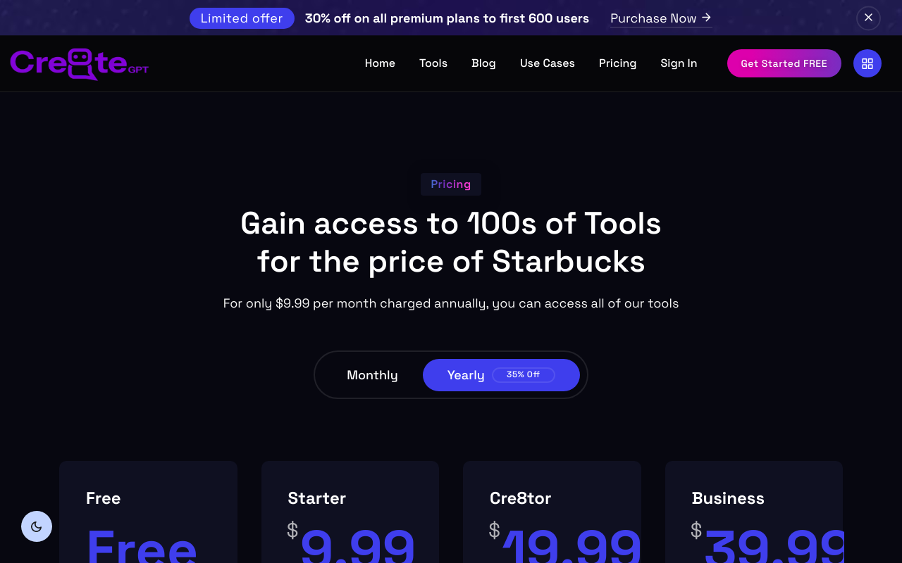 KreateGPT Screenshot